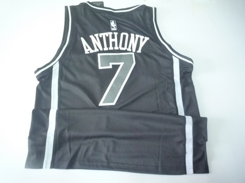  NBA New York Knicks 7 Carmelo Anthony New Revolution 30 Swingman All Black Jerseys